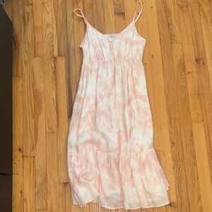 Rails Pink Tie-Dye Midi Dress